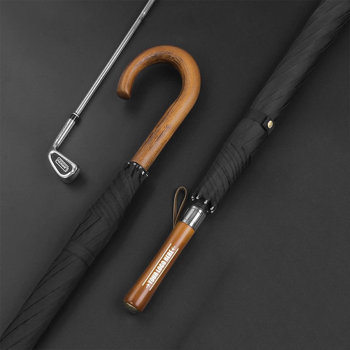 Wooden Handle Golf Umbrella 2