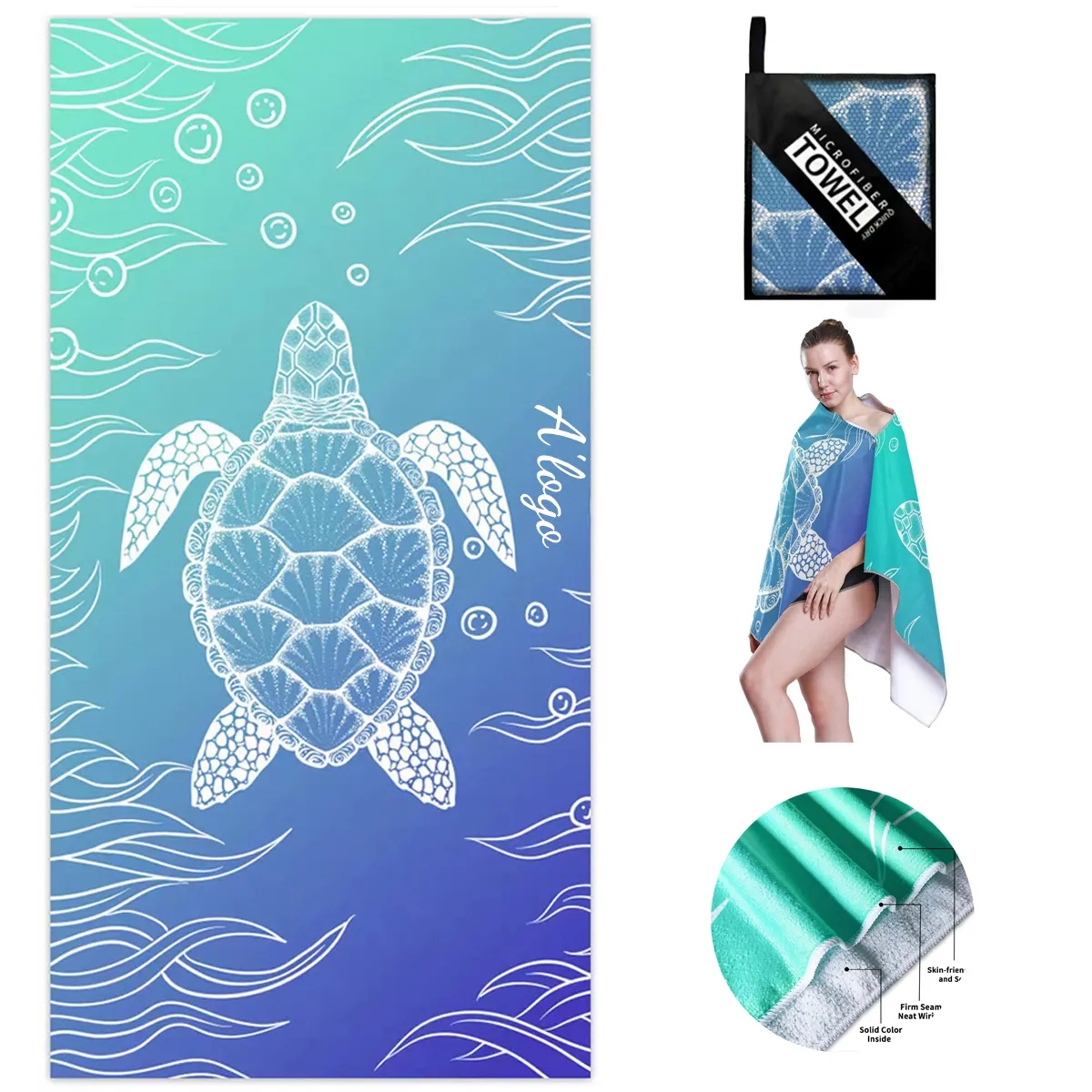 Printed Microfiber Beach Towels 3