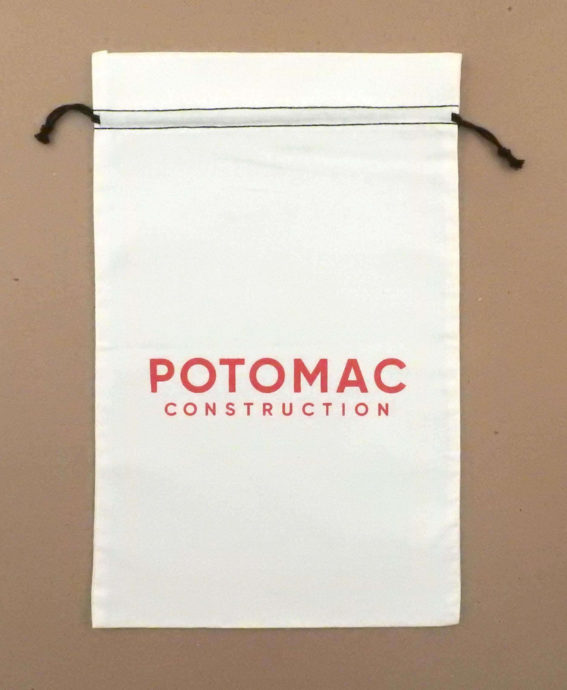 "Duplex" Cotton Double Drawstring Bag 10 x 16" 1