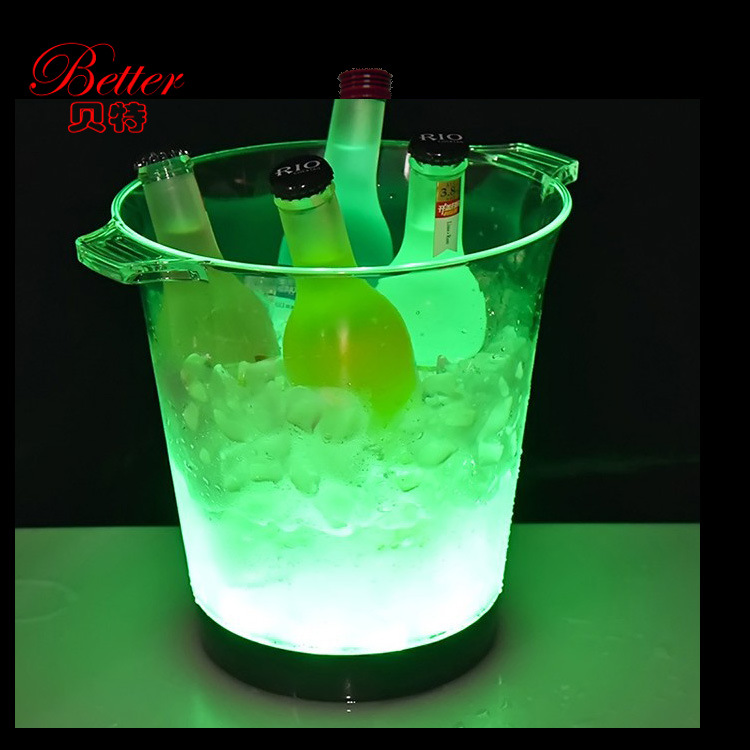 4.5L Large Acrylic LED Gradient Lighted Ice Bucket / Handle 7