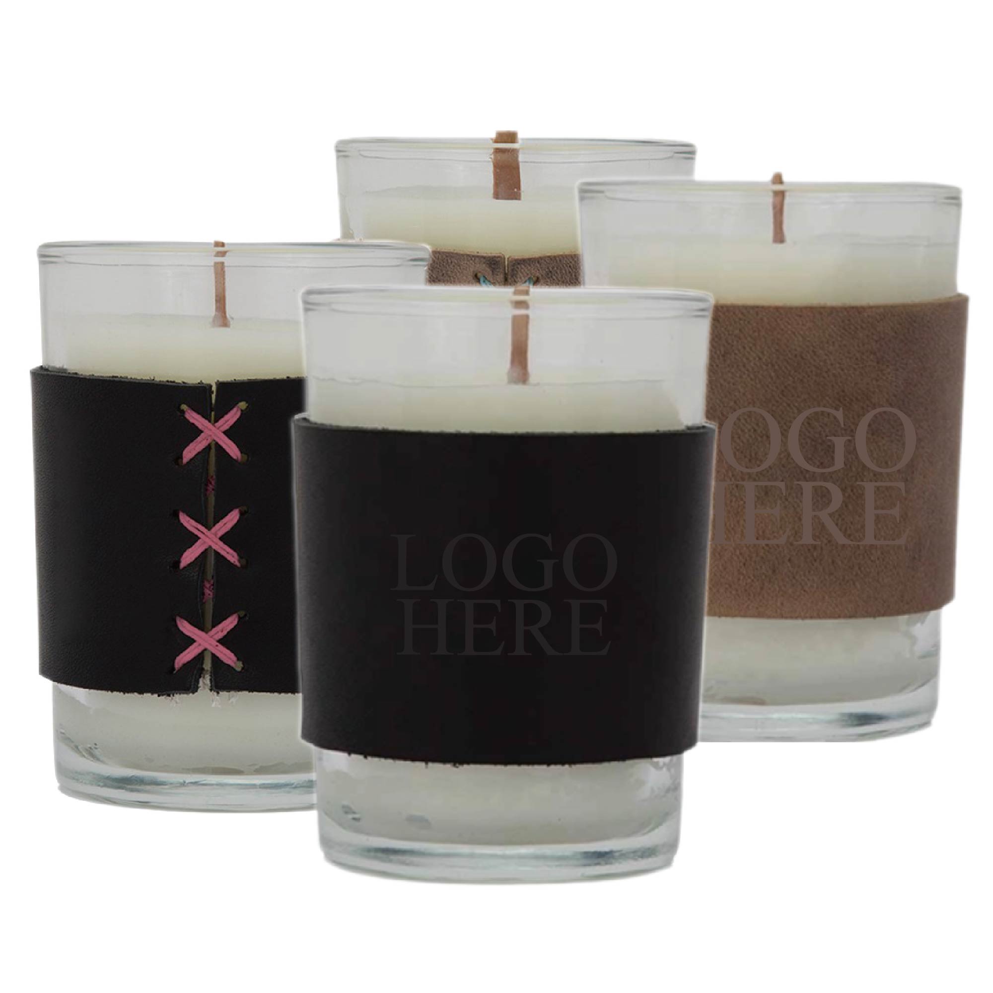 Leather Sleeve Scented Candle 4