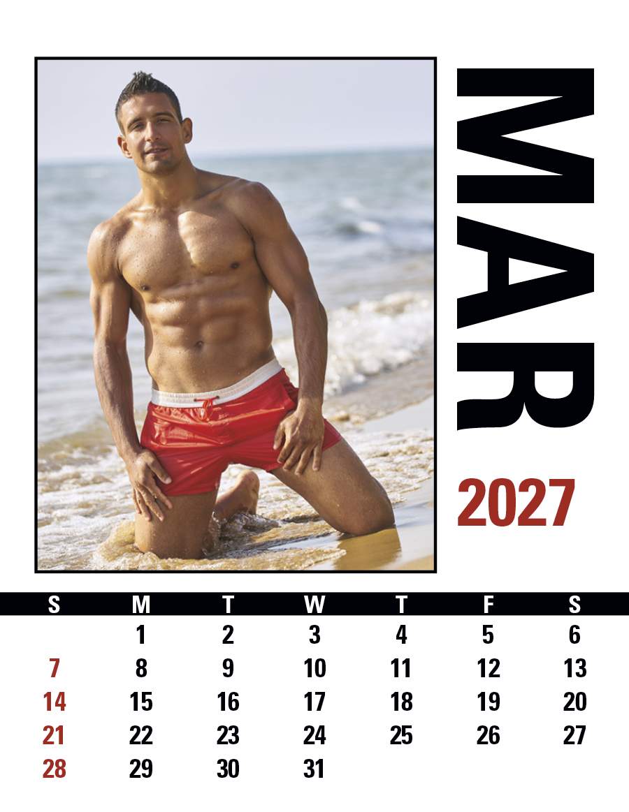 Triumph® Calendars Press-N-Stick Male Call Calendar 42