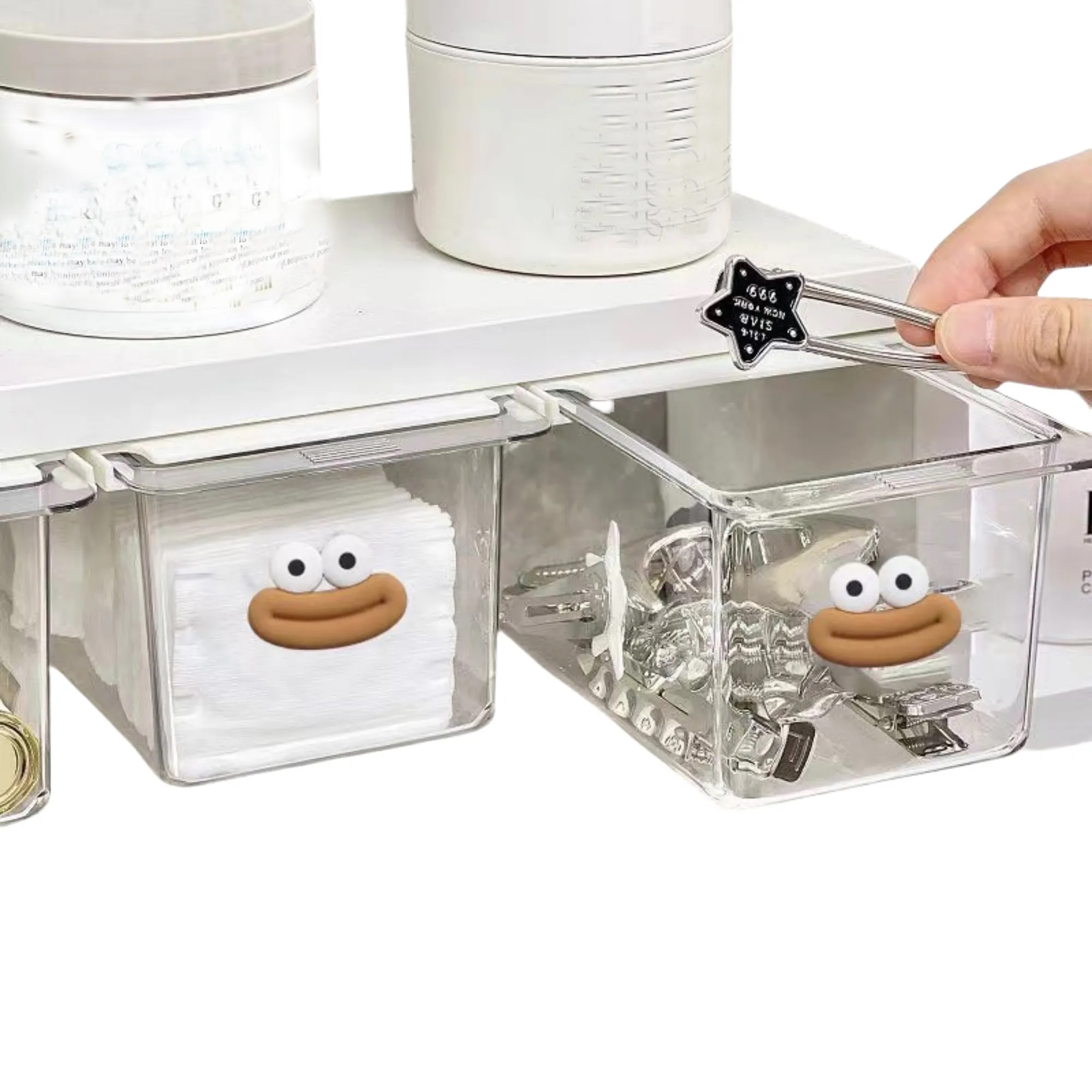 Under-Mirror Storage Box with Sliding Drawer 9