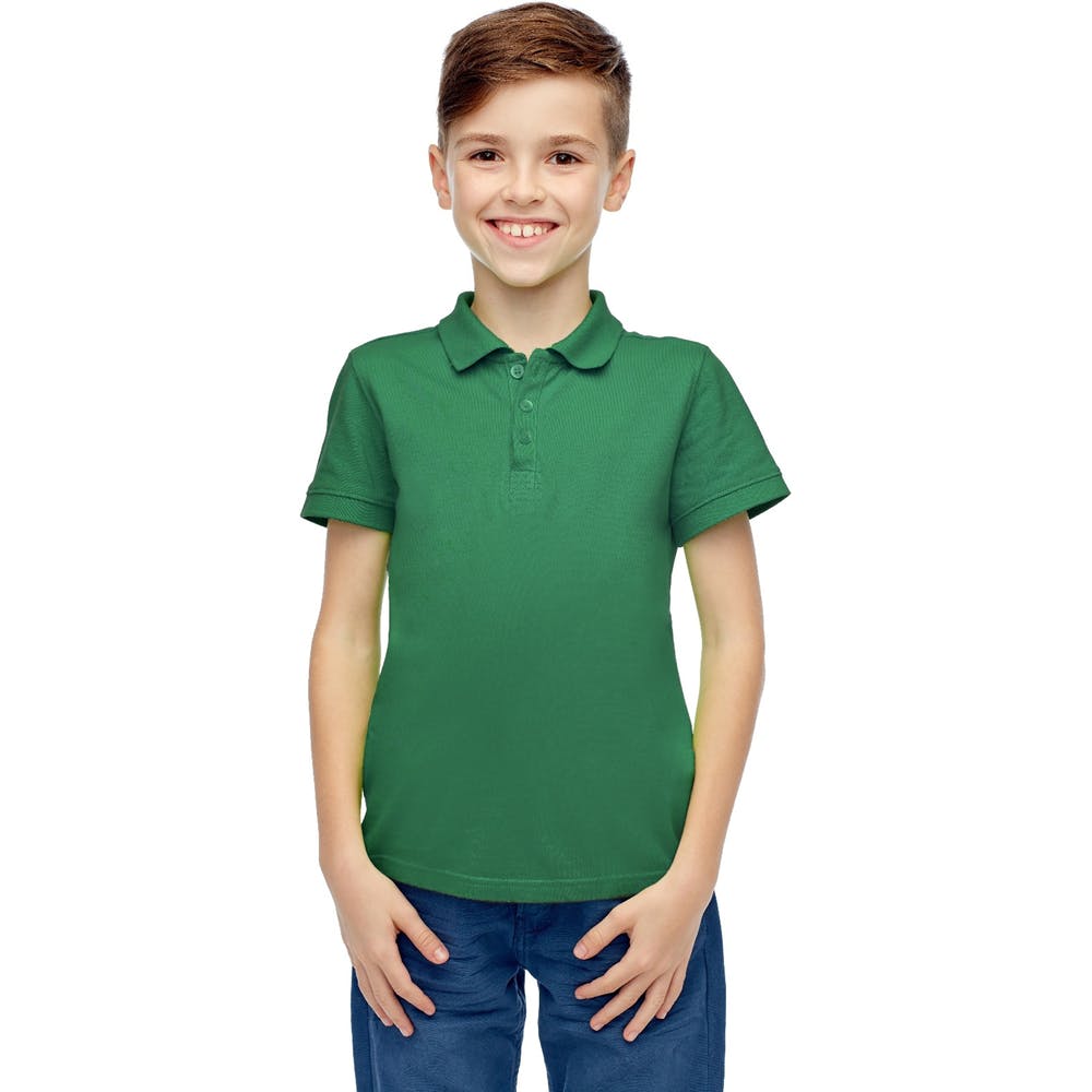 Toddlers Uniform Polo Shirts - Green Short Sleeve Size 2T - 4T 1