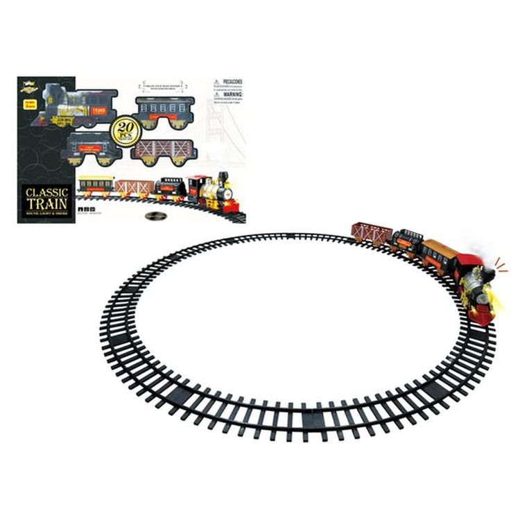 Classic Train Sets - 20 Pieces Battery Operated 3