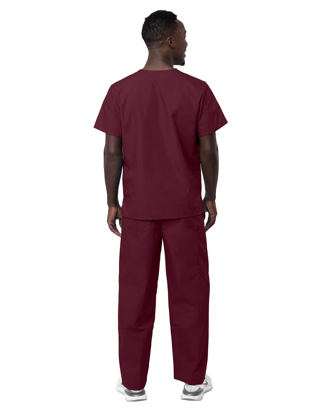 Adar - Sivvan - Unisex V-Neck Top Drawstring Pant Scrub Set 37