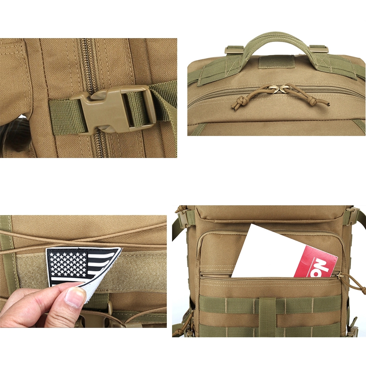 Outdoor Expandable 45L Backpack Military Tactical Hiking 3