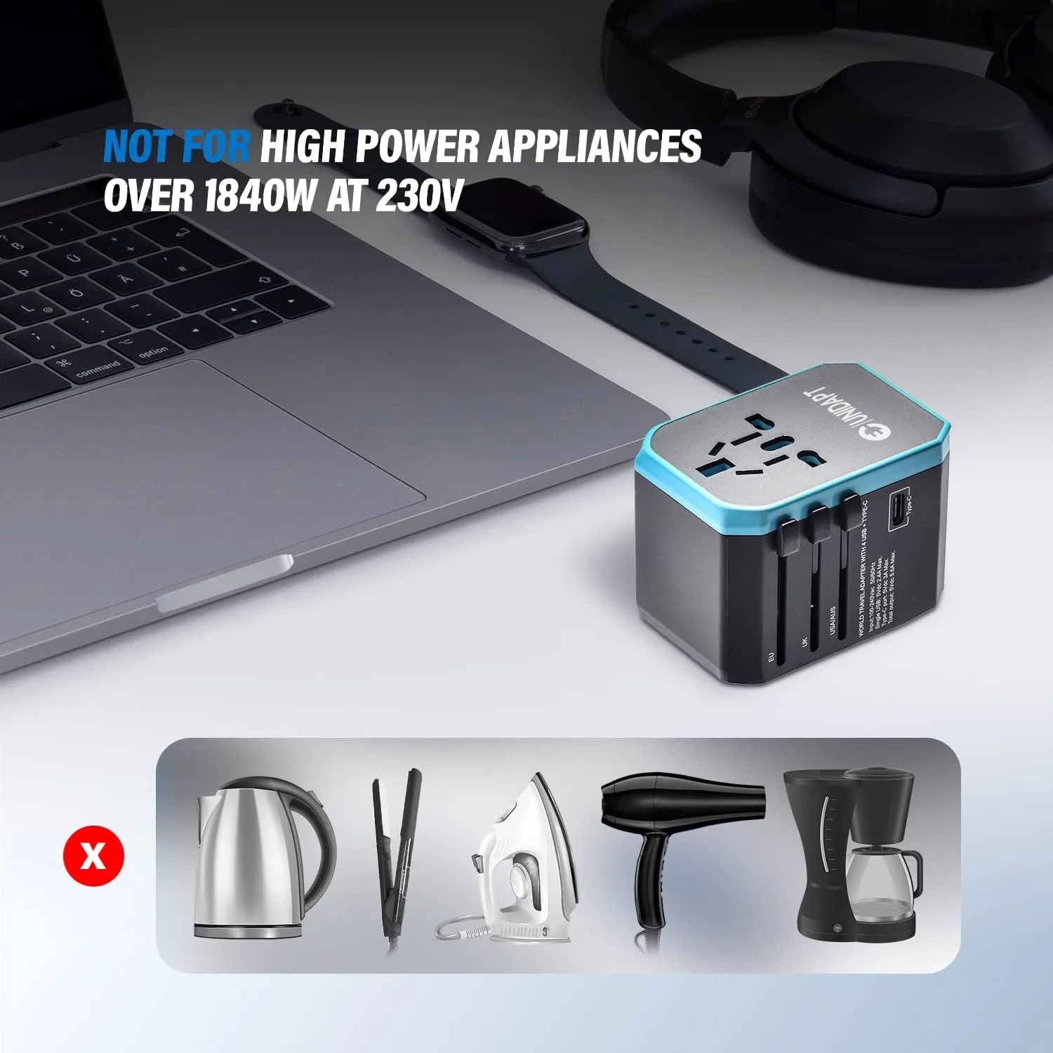 6 in 1 Multi-Device Universal Travel Charger 7
