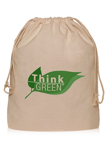 Cotton Drawstring Bag - 13" W x 16" H 2