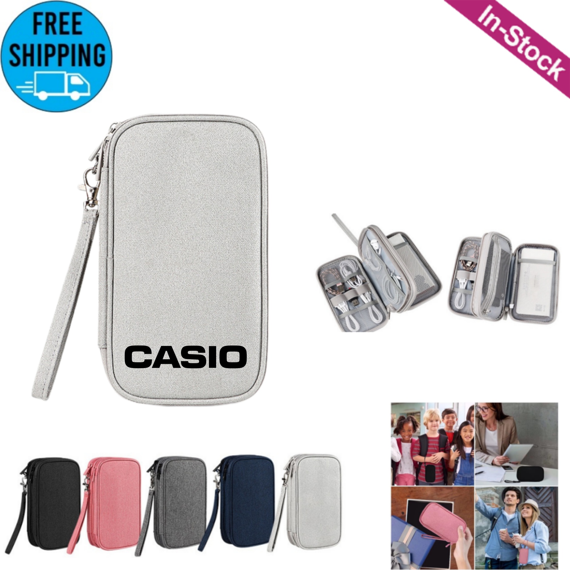Dual Layers Electronics Tech Organizer Travel Case 5