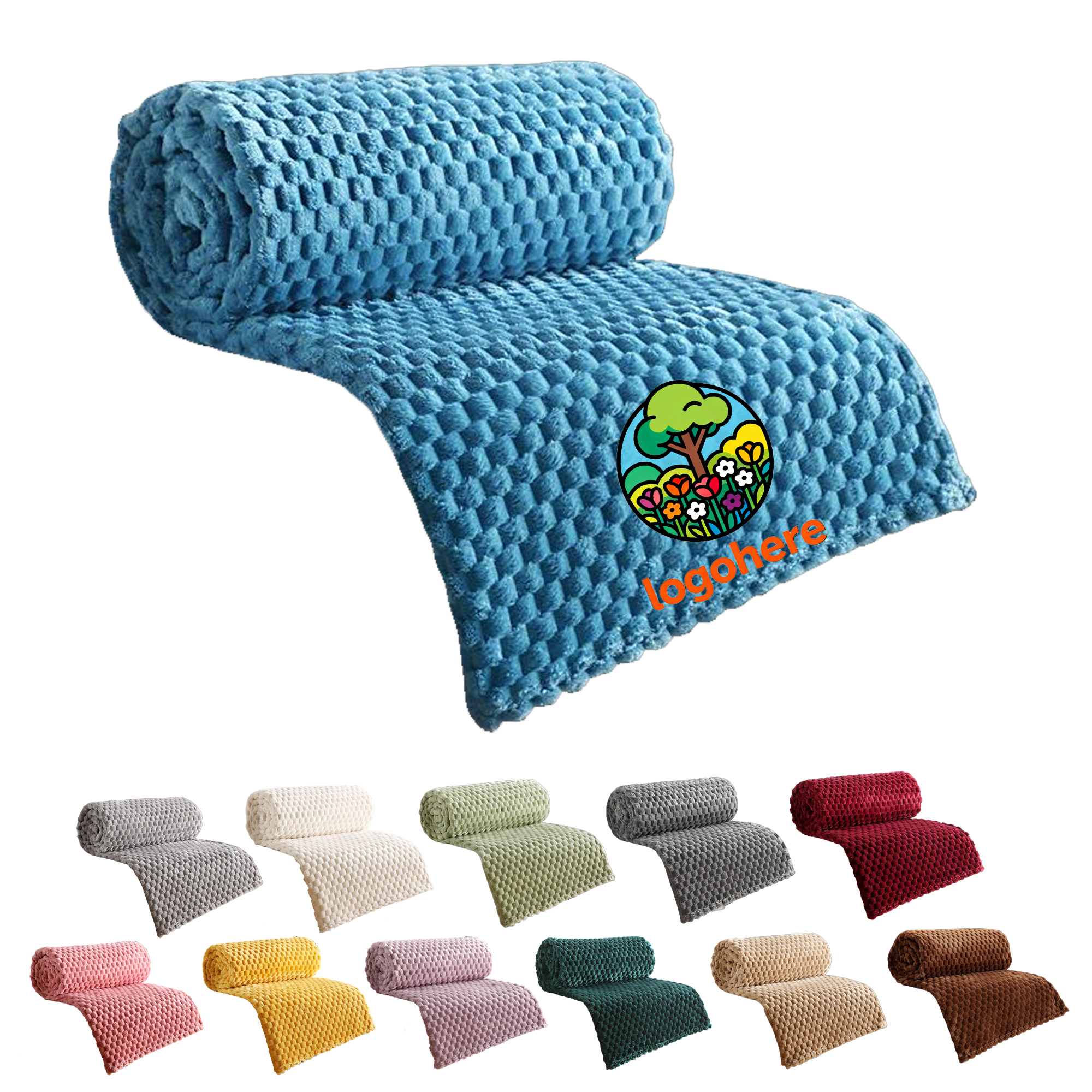MOQ 20 Double Sided Sherpa Fleece Blanket 2