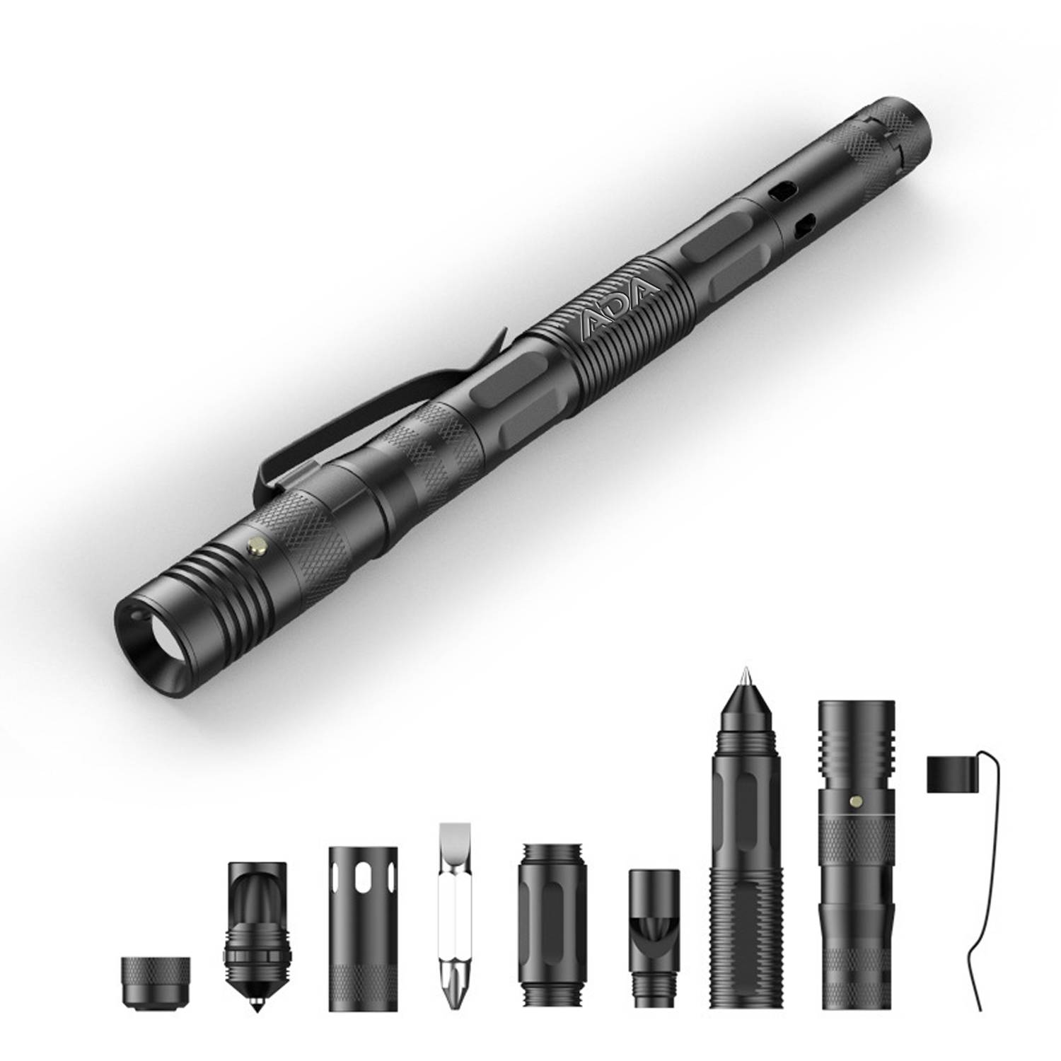 6 in 1 Aluminum Multi Tool Tactical Pen 12