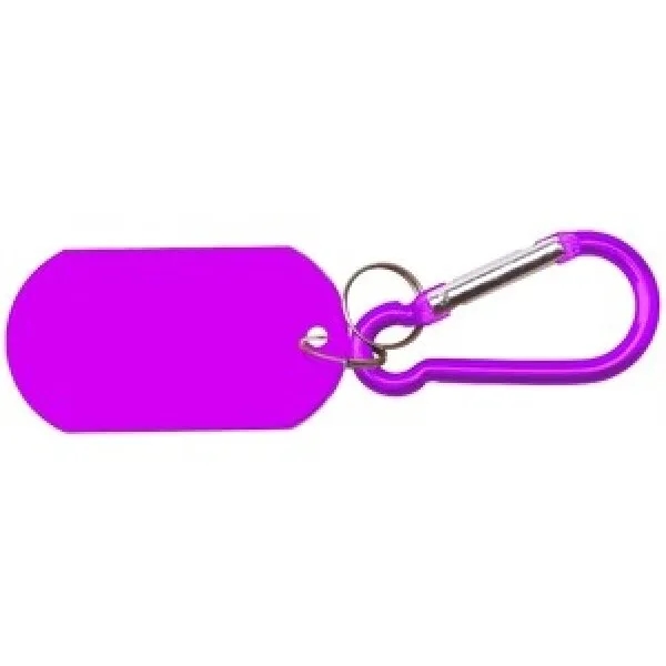 Aluminum Metallic Key Holder & Dog Tag w/Carabiner 11