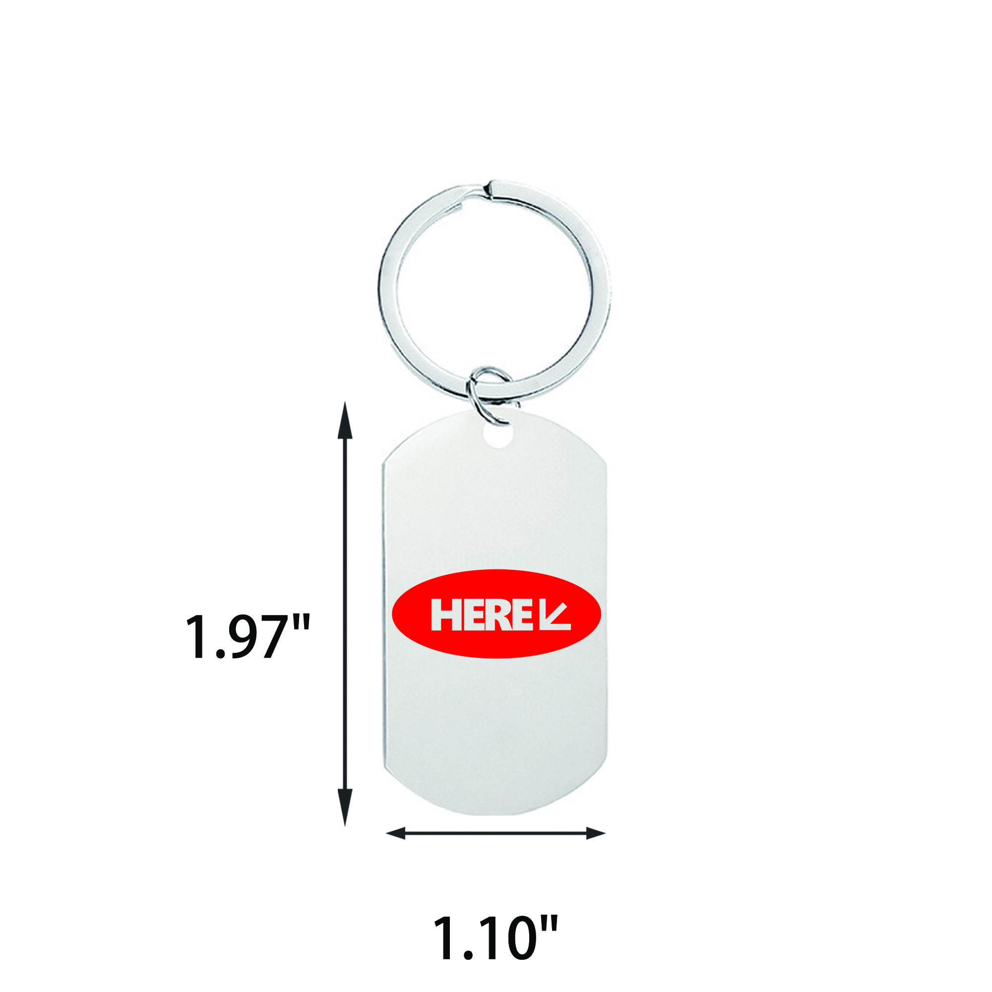 Practical Custom Stainless Steel Keychain 1