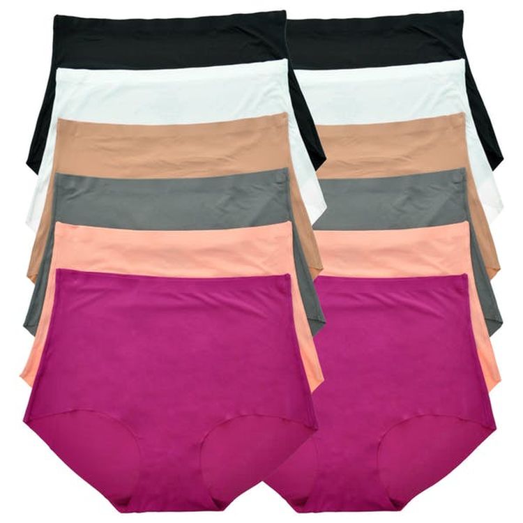 Women's No-Show High-Waist Briefs - Assorted 2