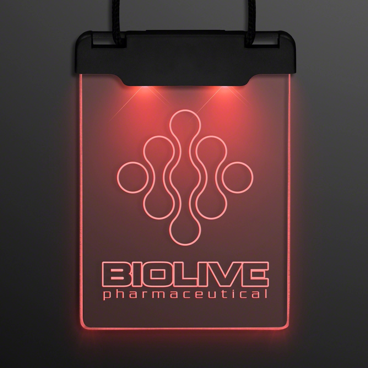 Laser Engraved - Space Glow Light Badge Necklace 9