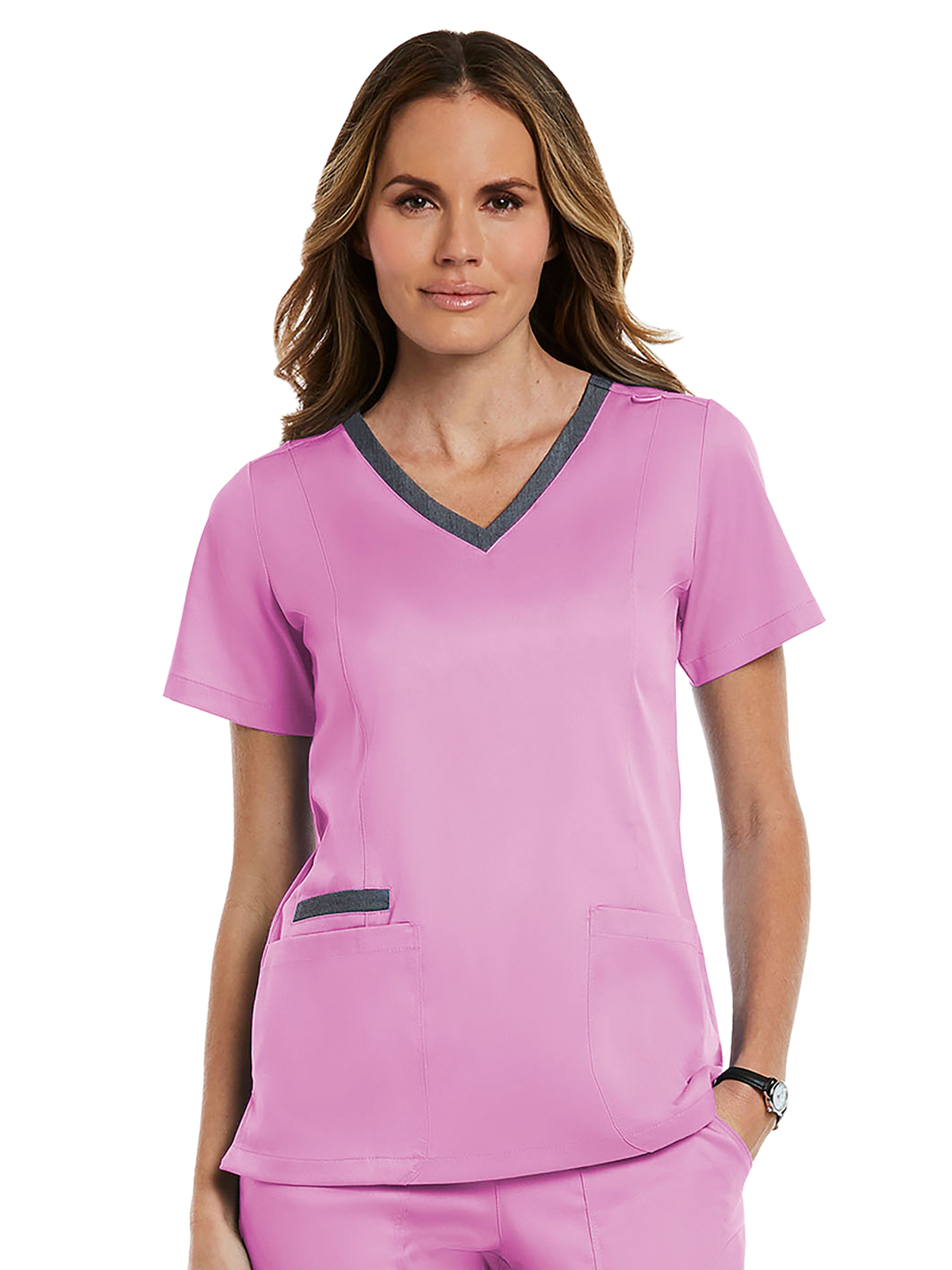 Maevn - Matrix - Women's Three-Pocket Heather Neck Band Top 30