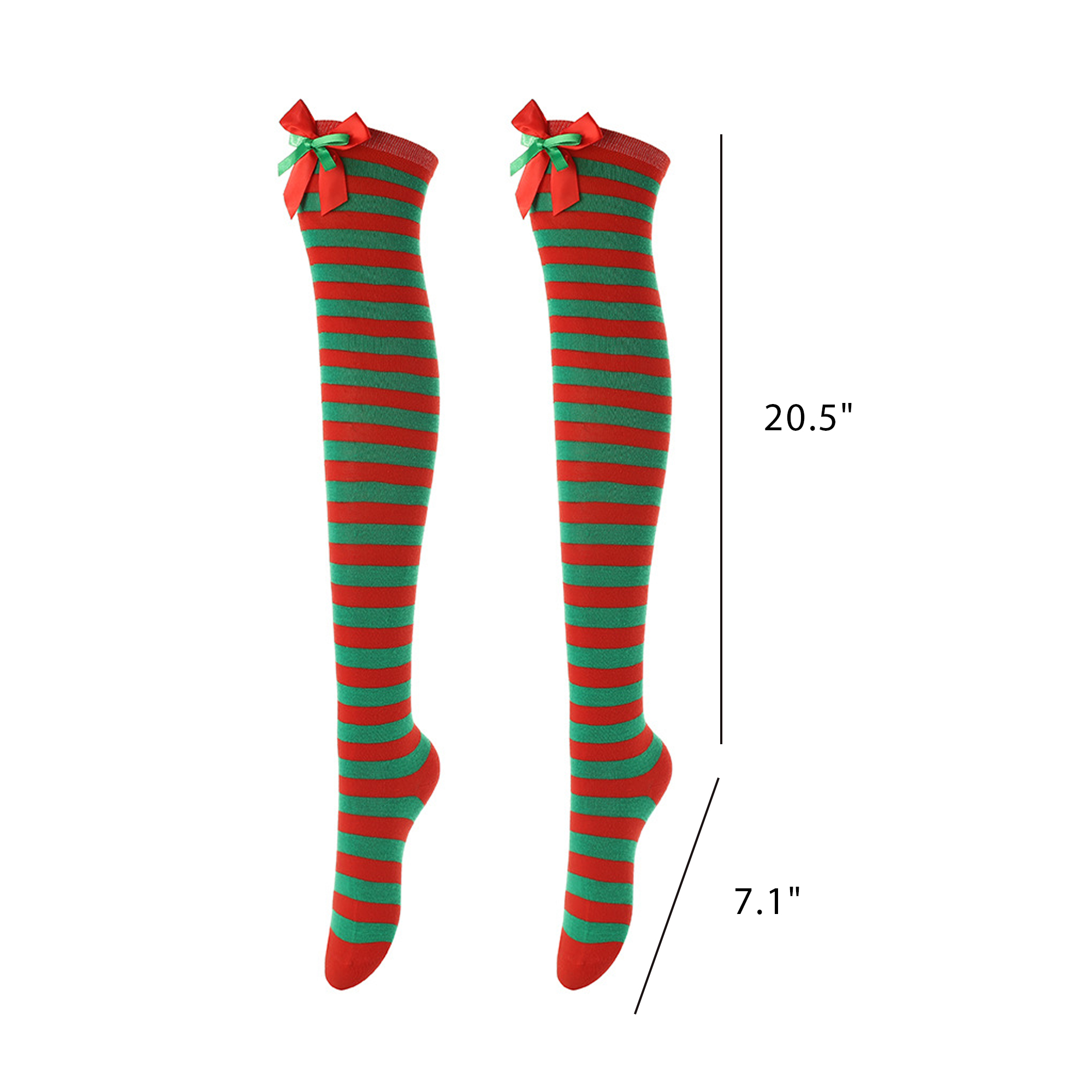 Long Striped Socks Christmas 1