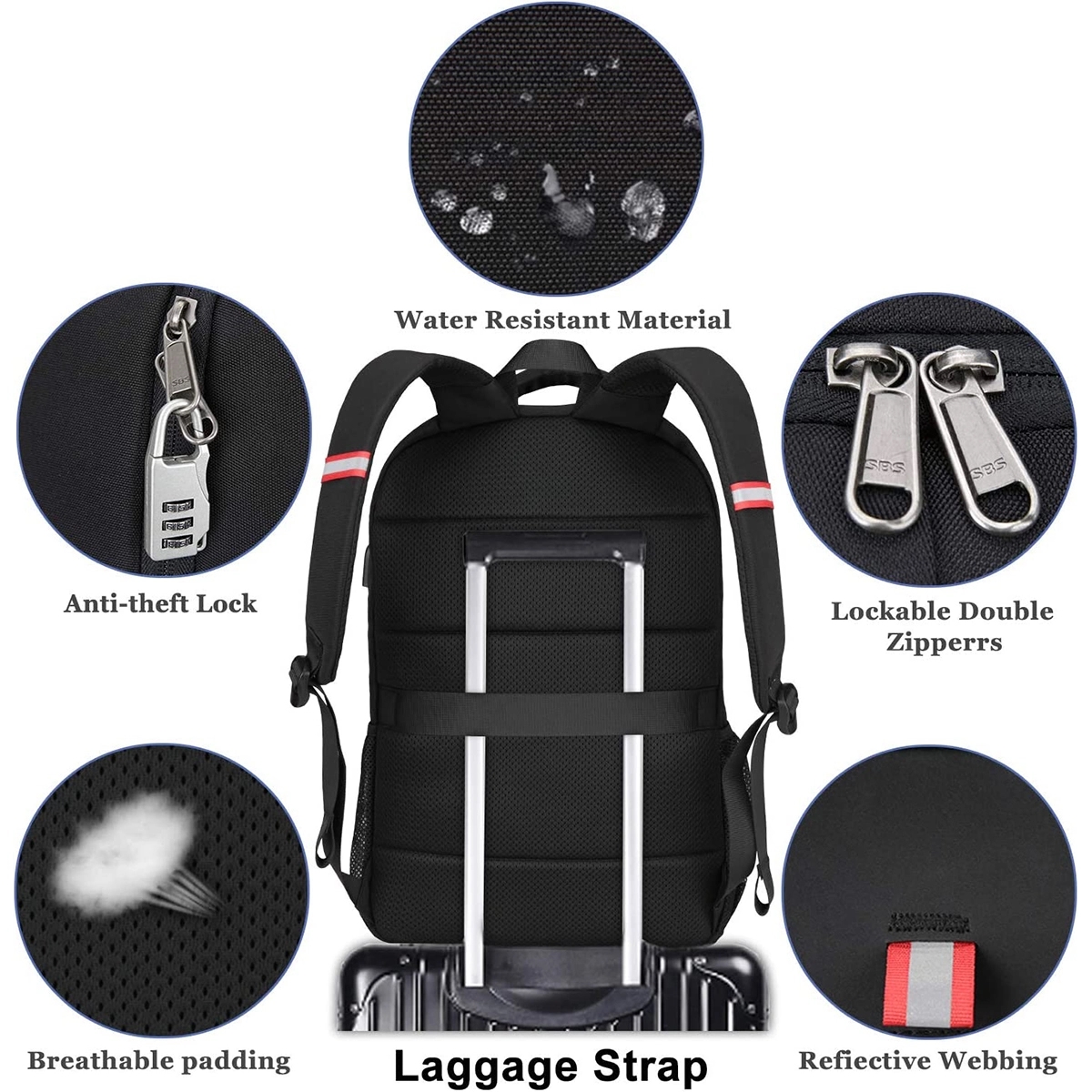 Travel Laptop Backpack For Men And Women With Usb Charging 4