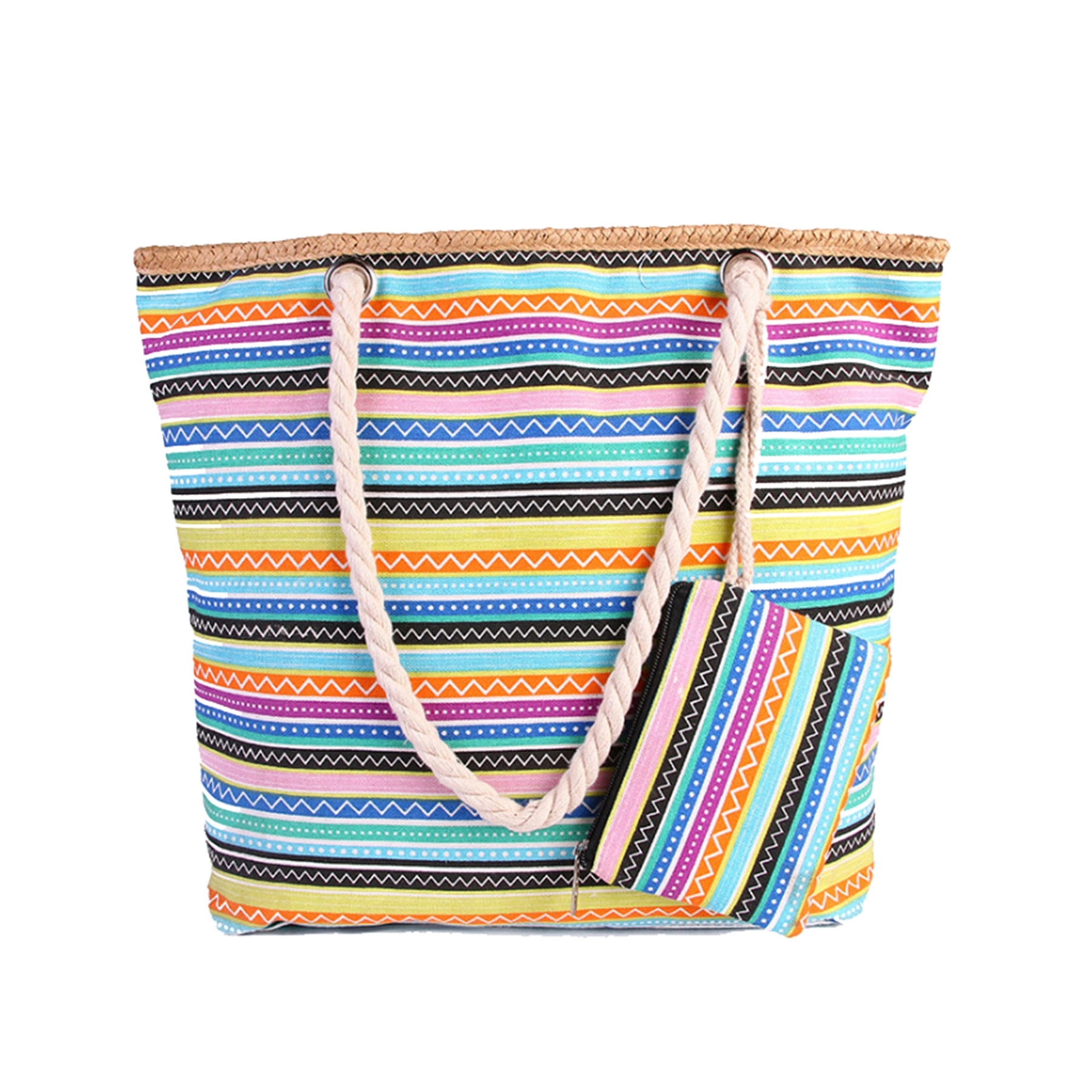 Summer Beach Handbag With Wallet 3