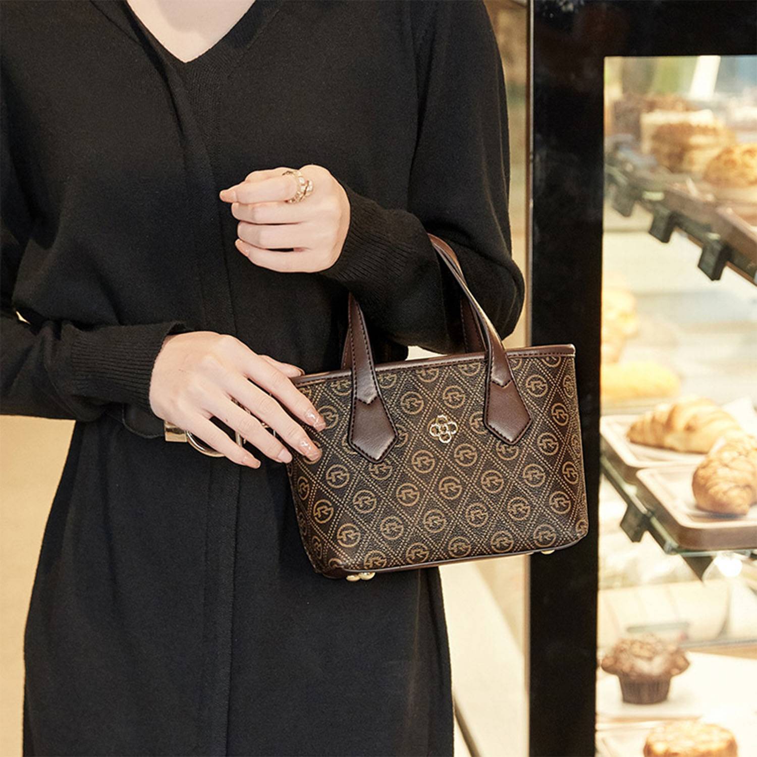 Large capacity fashion basket crossbody bag 7