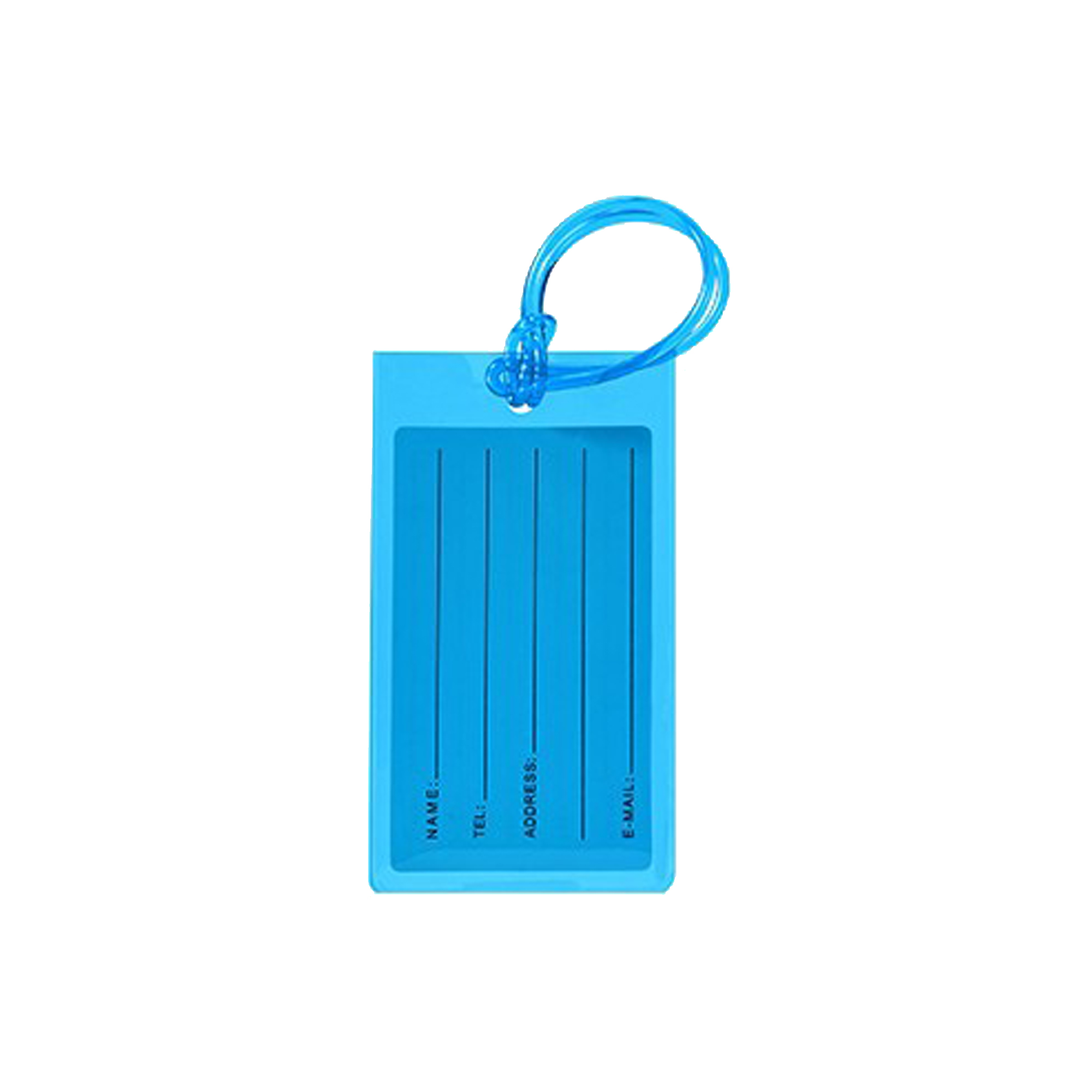 PVC Travel Identity Tag With Strap 4.6" x 2.6" 5