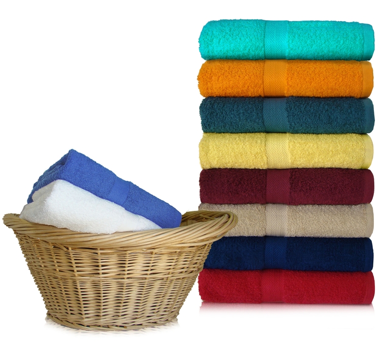 24x48 Bath Towels by Royal Comfort, 9.0 Lbs per dz, Combed Cotton. 1