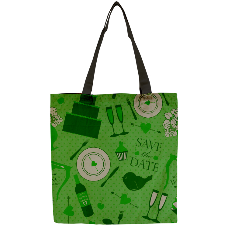 Flat Vibrant Cotton Tote Bag 14