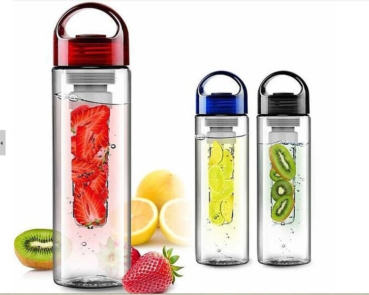 BPA free plastic fitness fruit infusion water bottle 2
