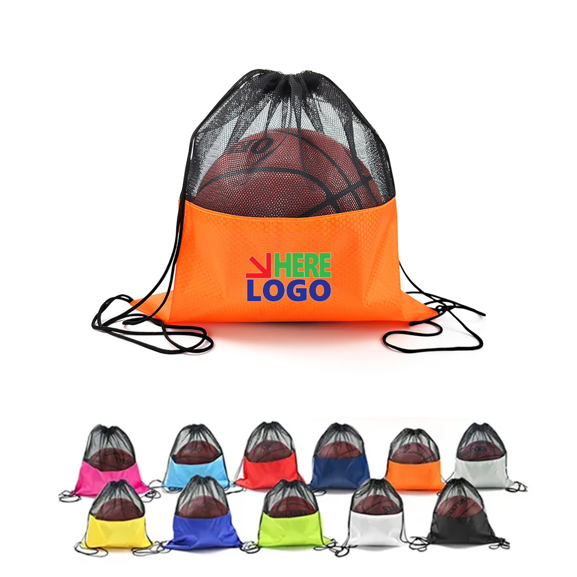 Drawstring Mesh Backpack 1