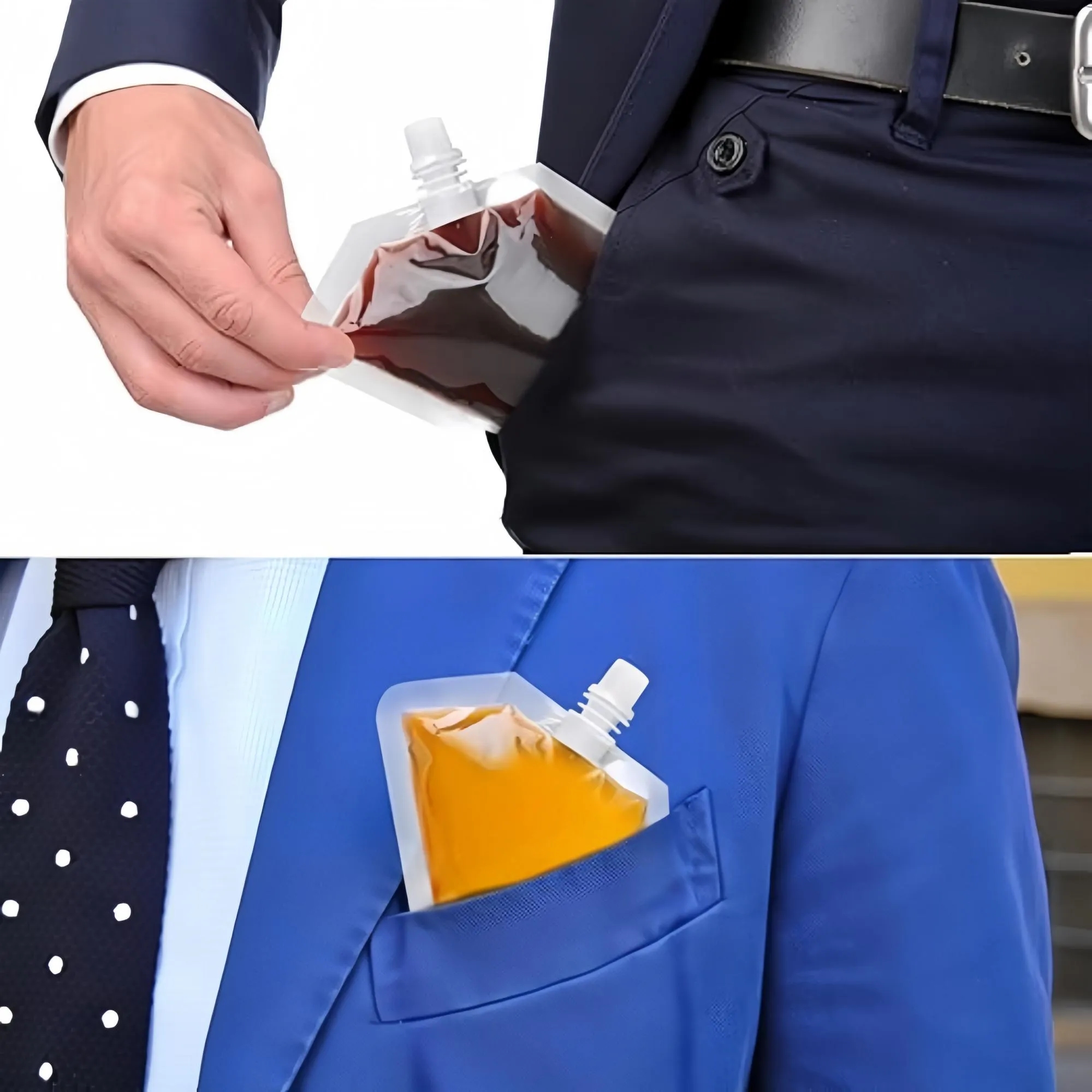 Reusable Plastic Beverage Pouch 5