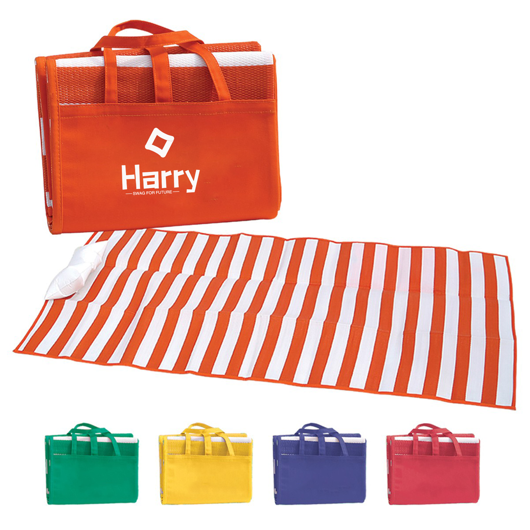 PP Stripe Portable Beach blanket 4