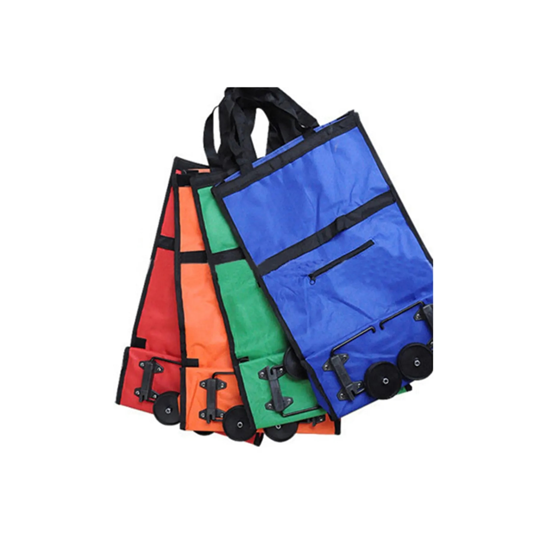 Folding Grocery Trolley Bags with Wheel 2