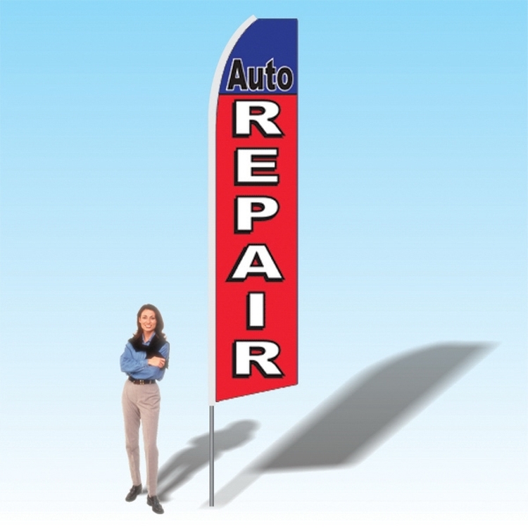 15FT Auto Repair Advertising Banner Flag 2