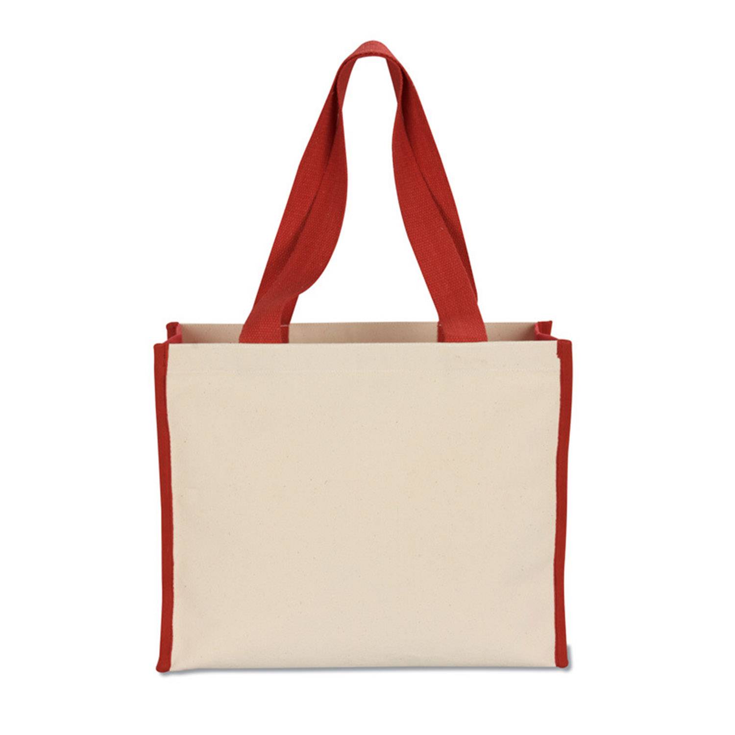 Cotton canvas grocery tote bag, custom tote bag with logo imprint 4