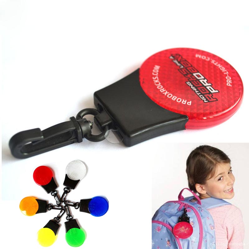 Cycling Safety Warning Led Reflector Keychain Light 2