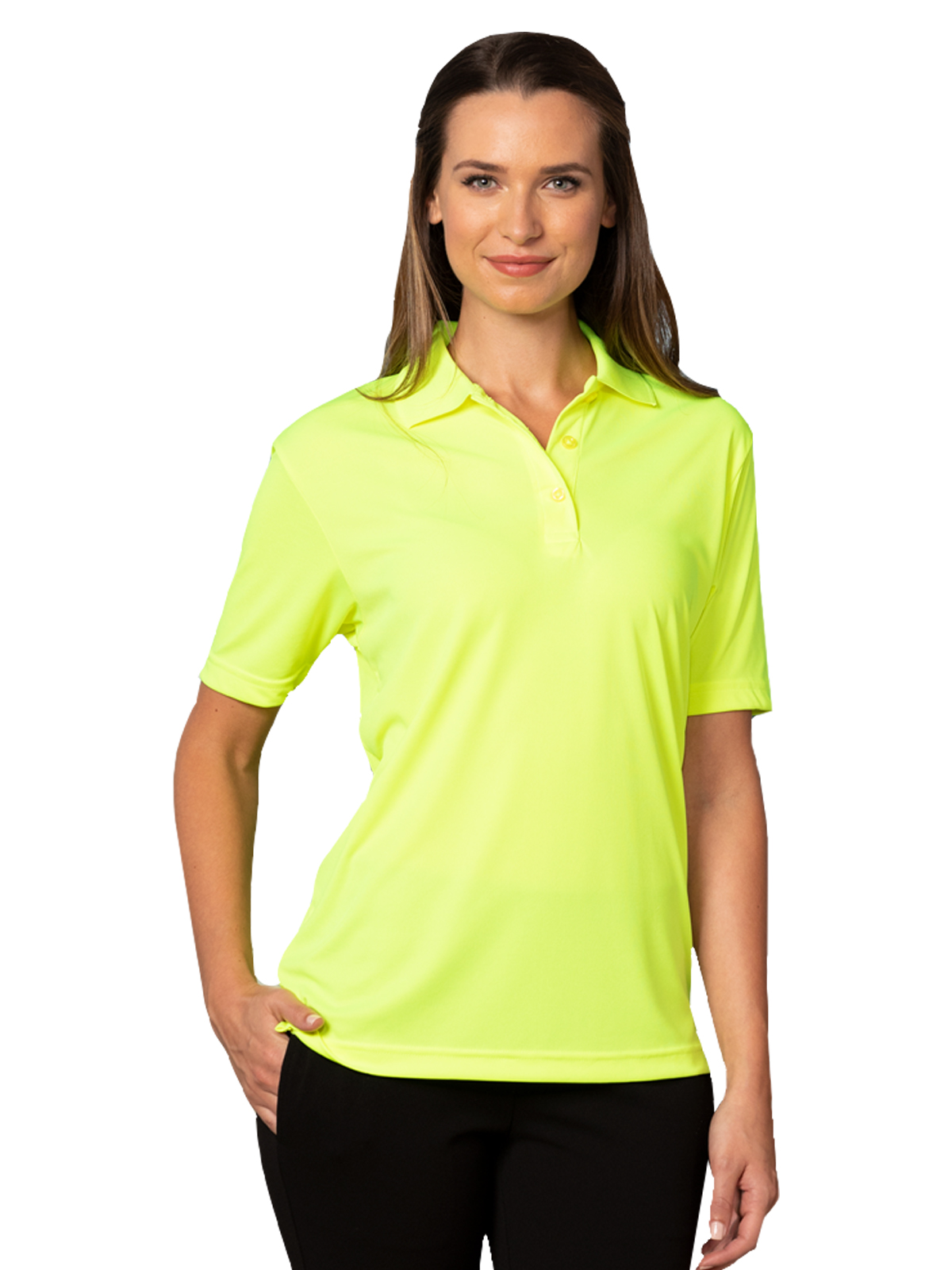 Blue Generation - Women's Pocketless Value Wicking Polo 8