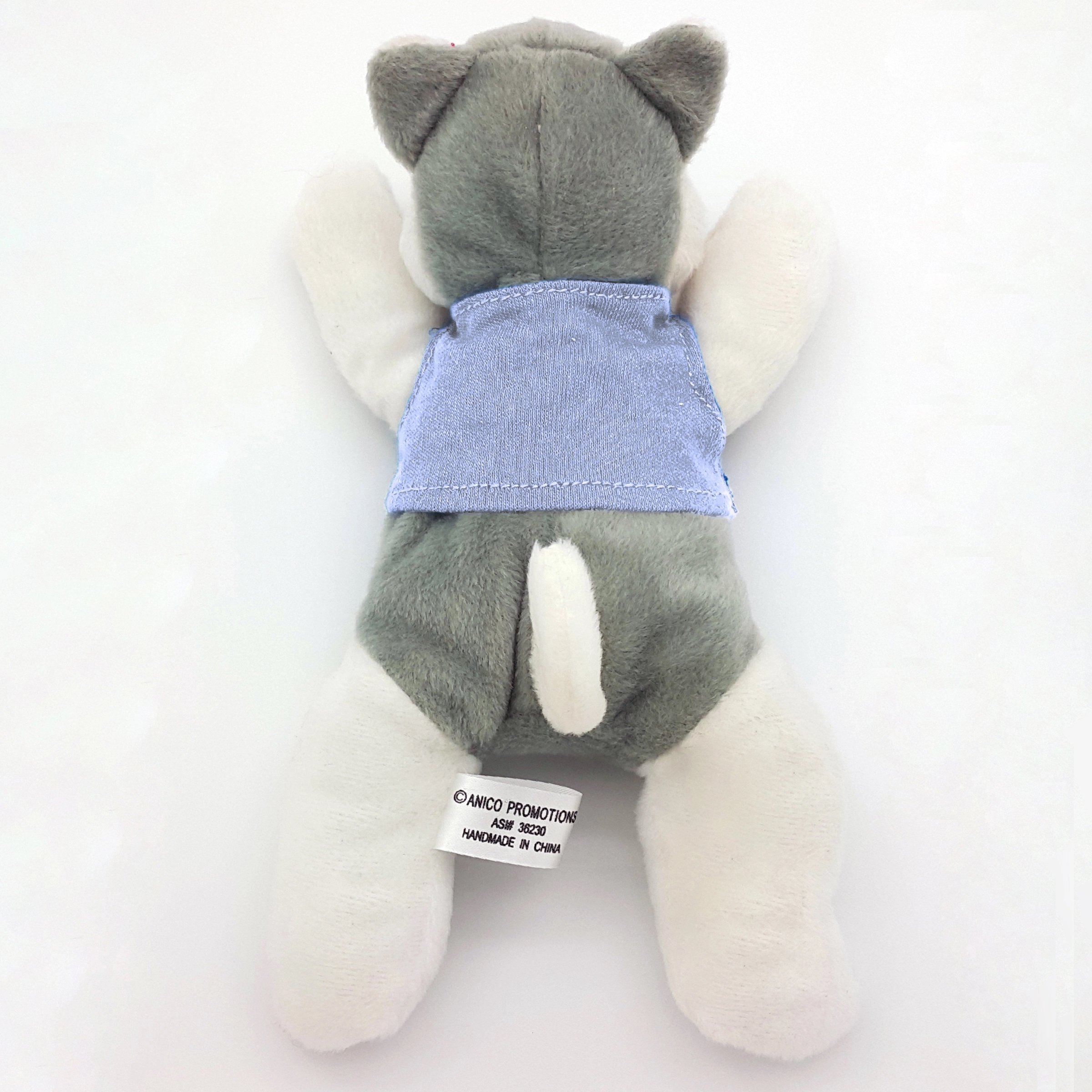 8" Laying Down Beanie Husky 2