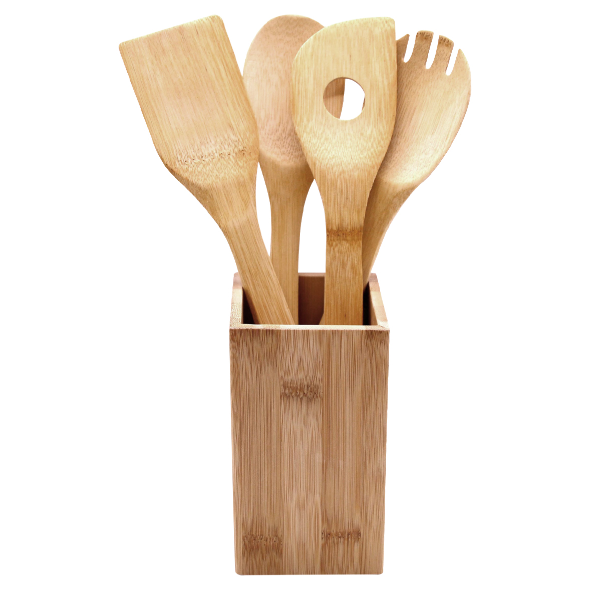 5 Piece Bamboo Kitchen Tool Set 2