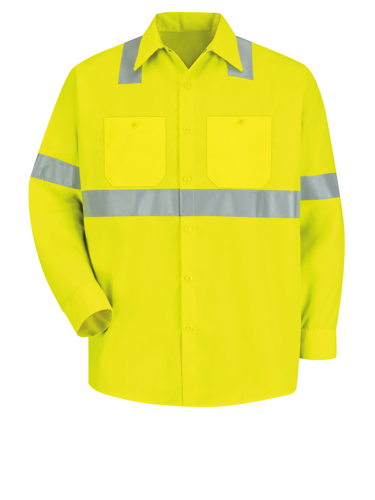 Red Kap Hi-Visibility - Men's Hi-Visibility Long Sleeve Work Shirt 6