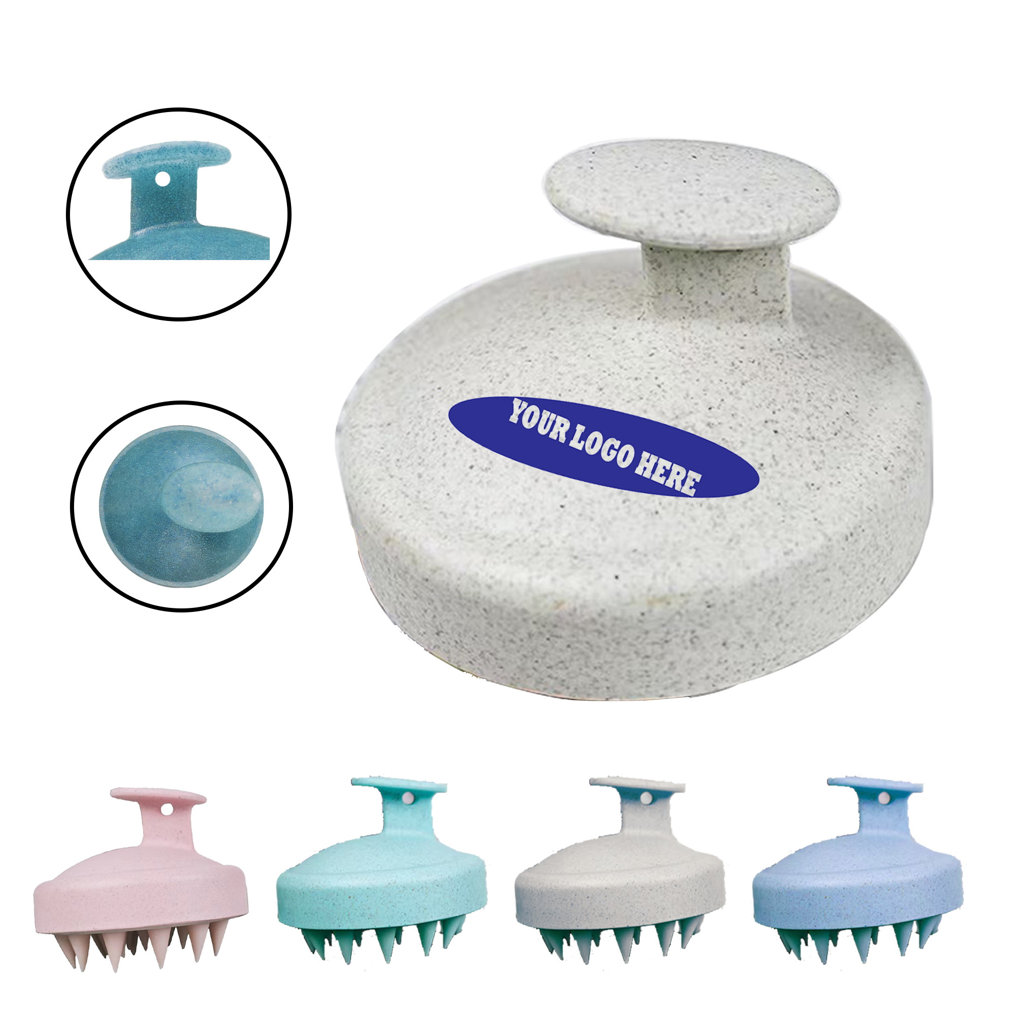 Silicone Scalp Clean Massage Hair Brush 3