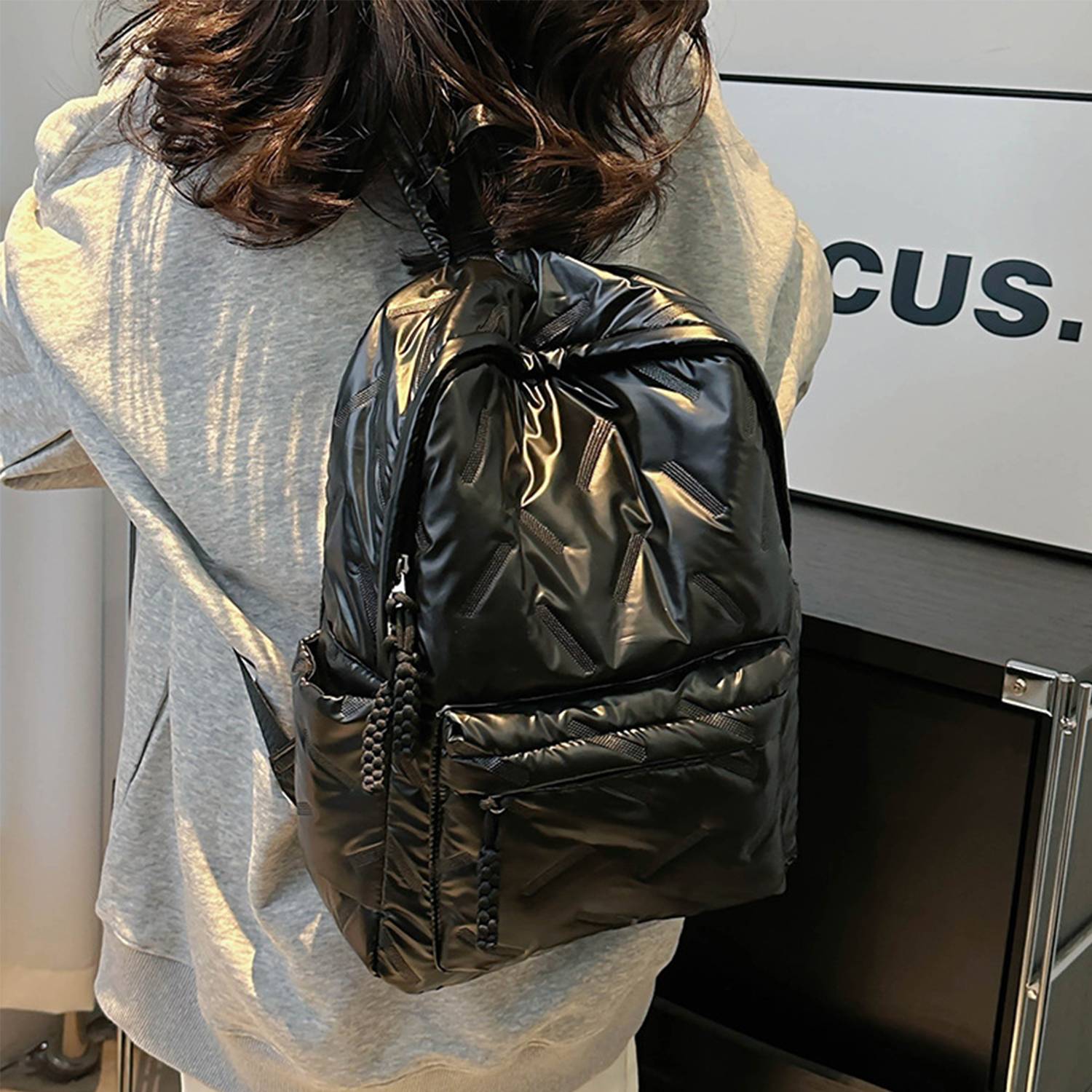 Quilted Casual Backpack 10