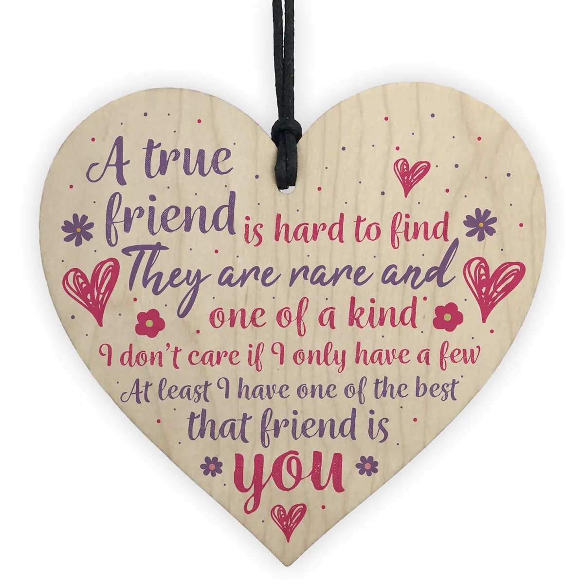Wooden Hanging Heart Ornaments 3