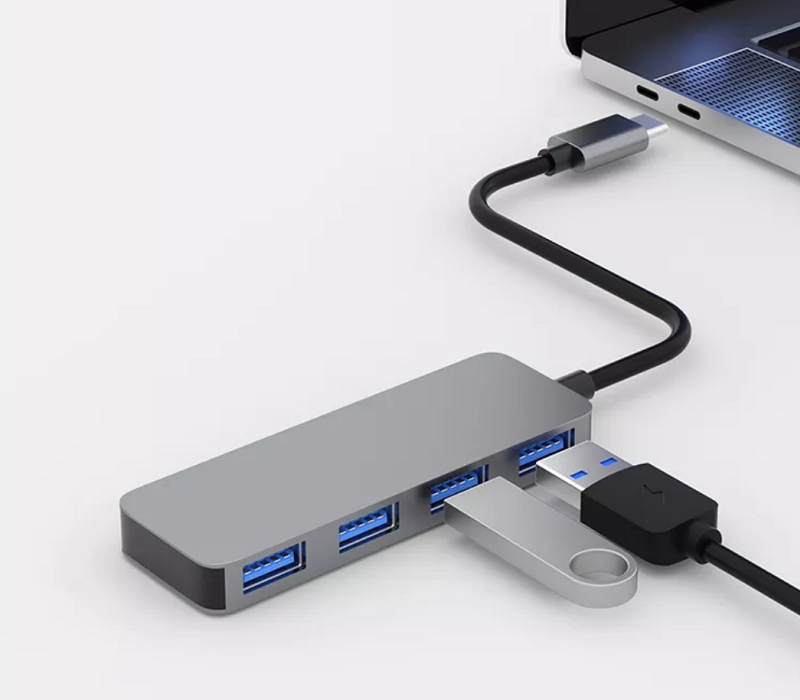 4-Port Type-C USB Hub 3