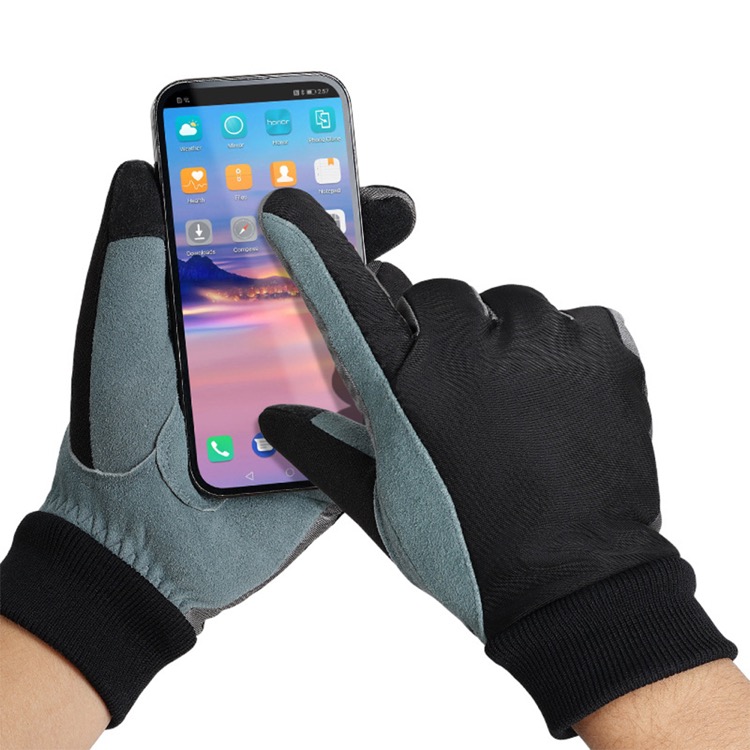 Outdoor Sports, Skiing, Cycling, Touch Screen Anti-Cold Deerskin Gloves 3
