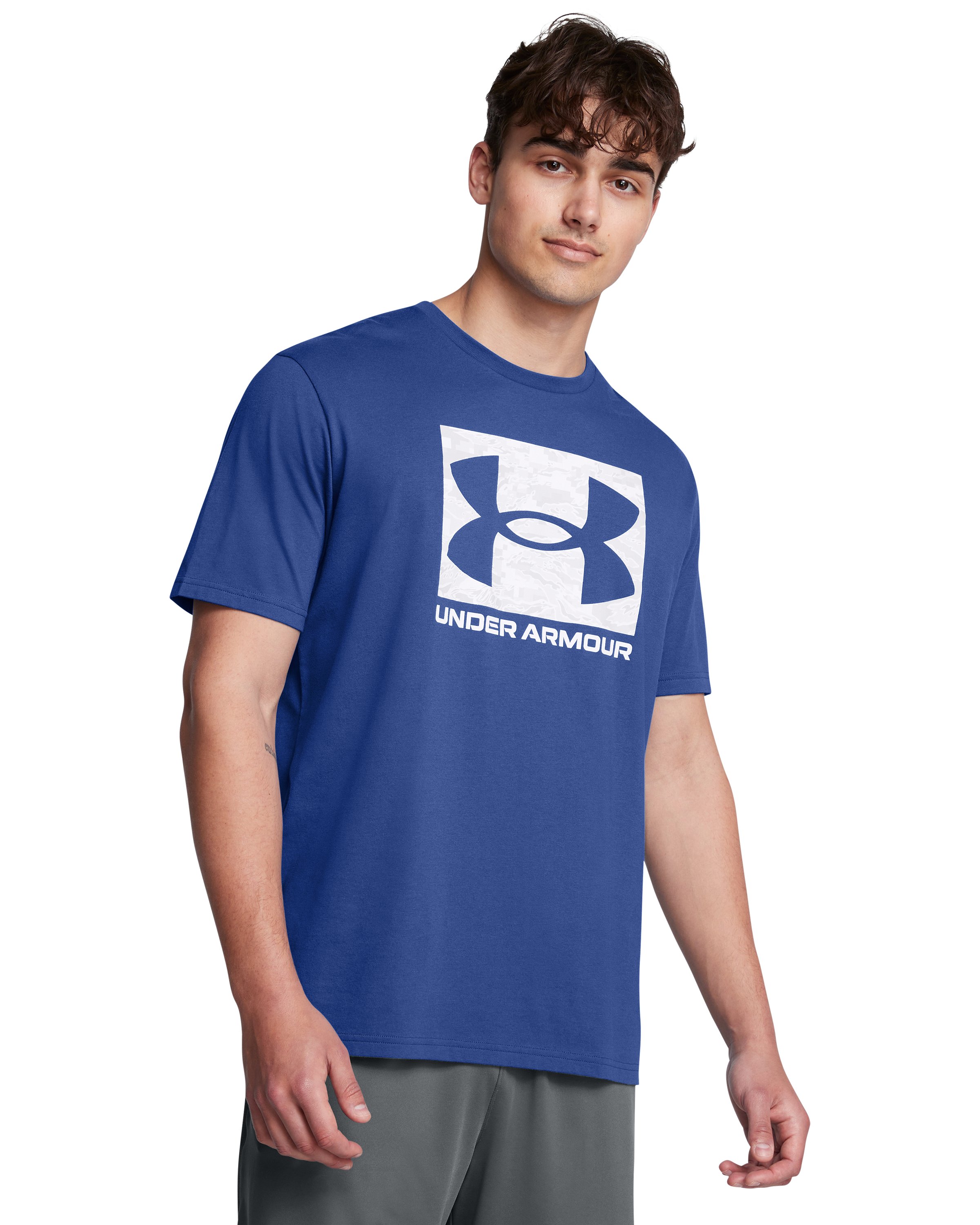 UA ABC Camo Boxed Logo Men's Short Sleeve 8