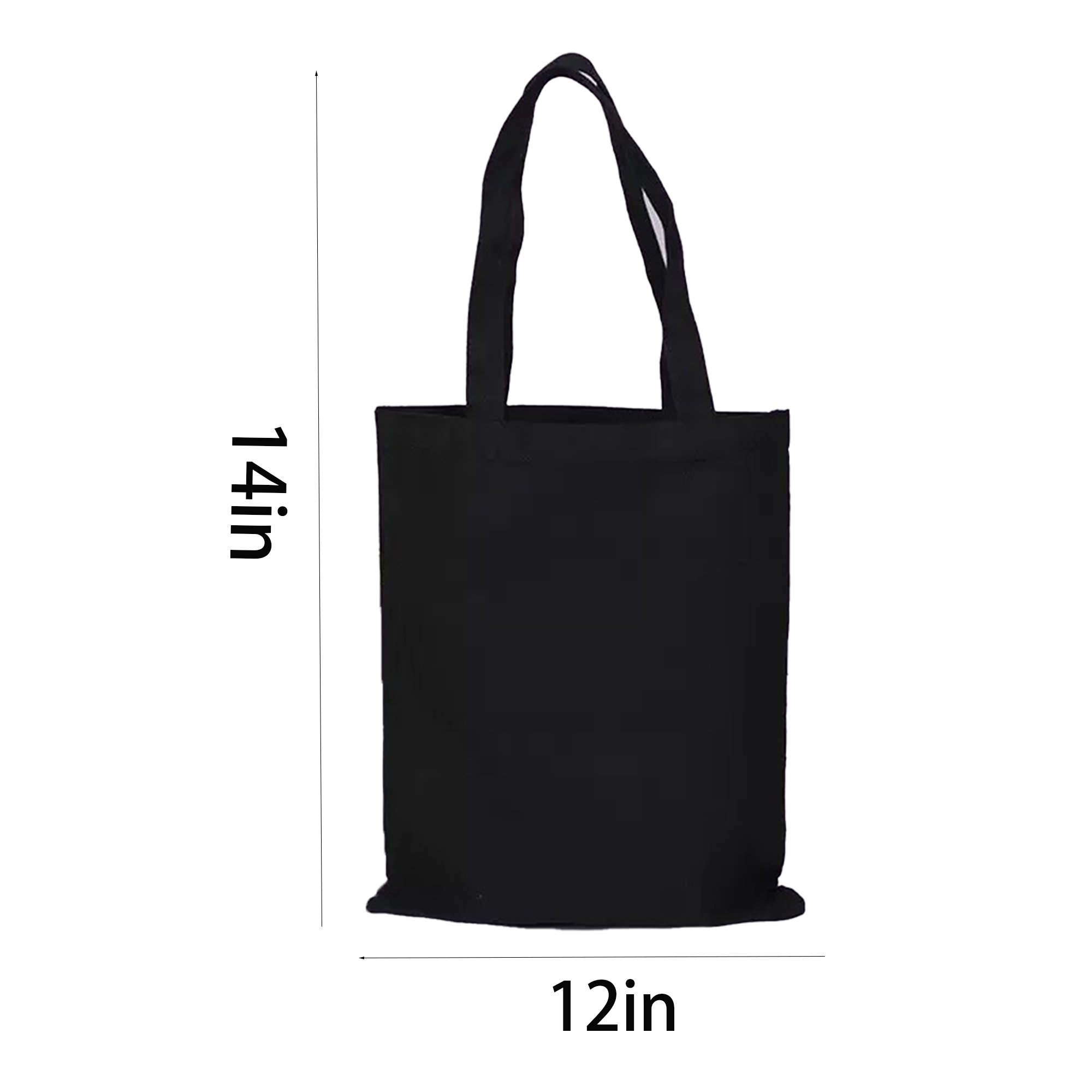 Canvas Tote Bag 12"W x 14"H, custom tote bag with logo imprint 5