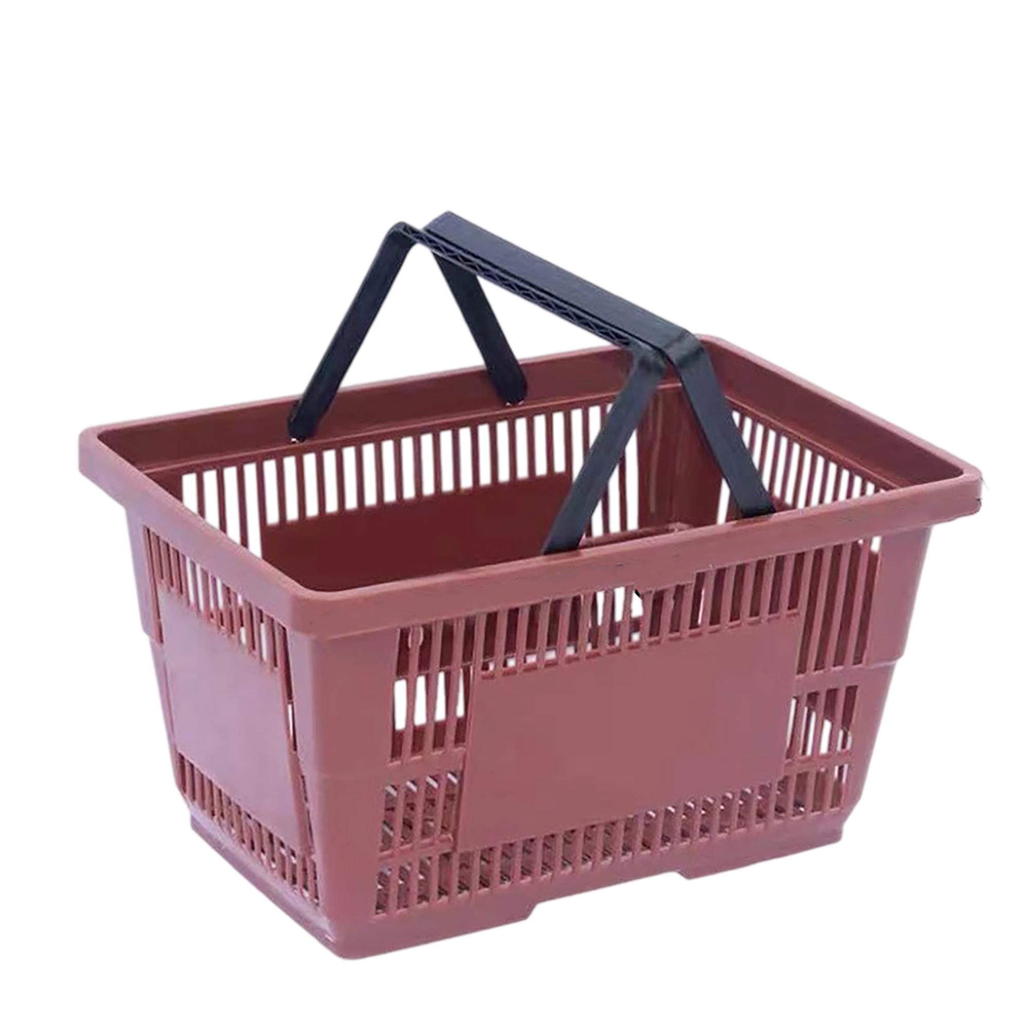 Plastic Rectangle Shopping Basket With Dual Handle 18 Litre 6