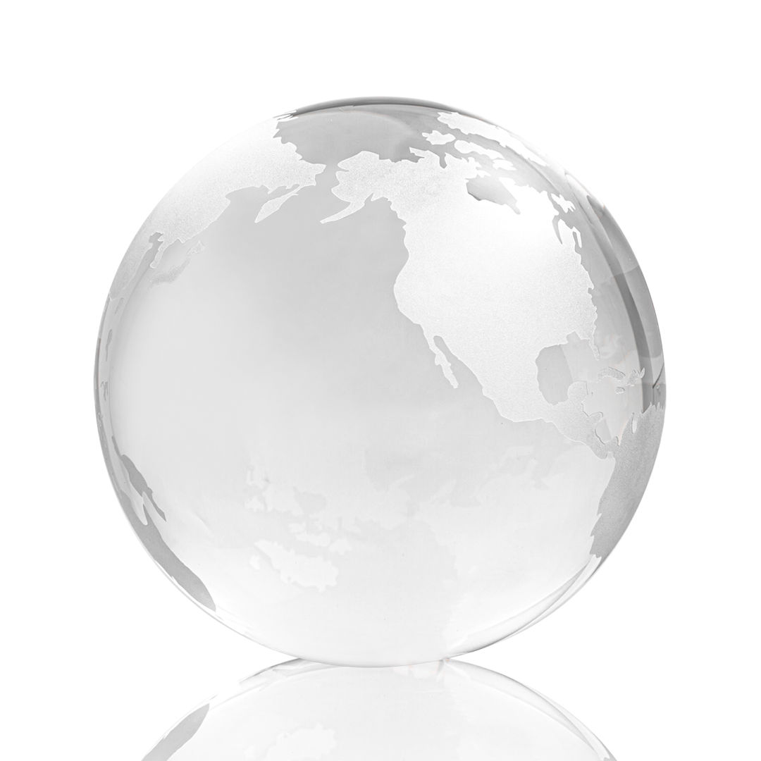 Globe Paperweight - Clear 20