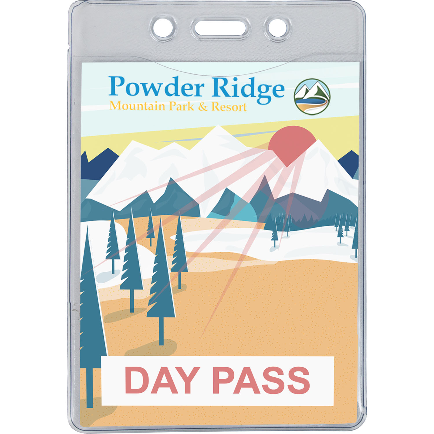 3-1/4" x 4-3/4" Vinyl Badge Pouch 1